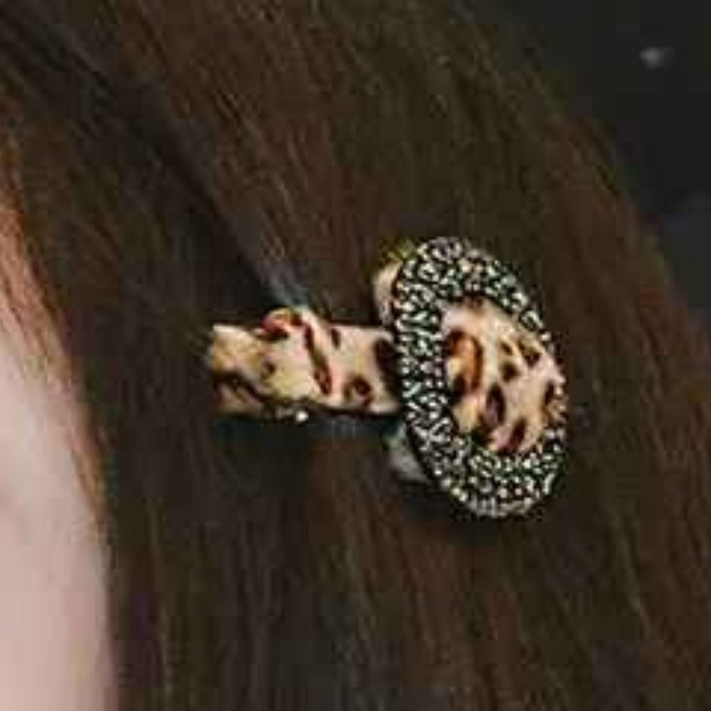Rhinestone Oval Hair Clip